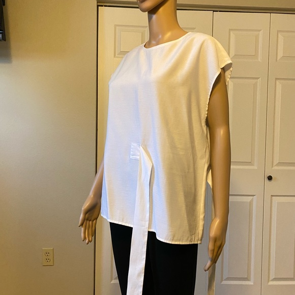 NWT CLUB MONACO Cap Sleeve Blouse M - Picture 7 of 9